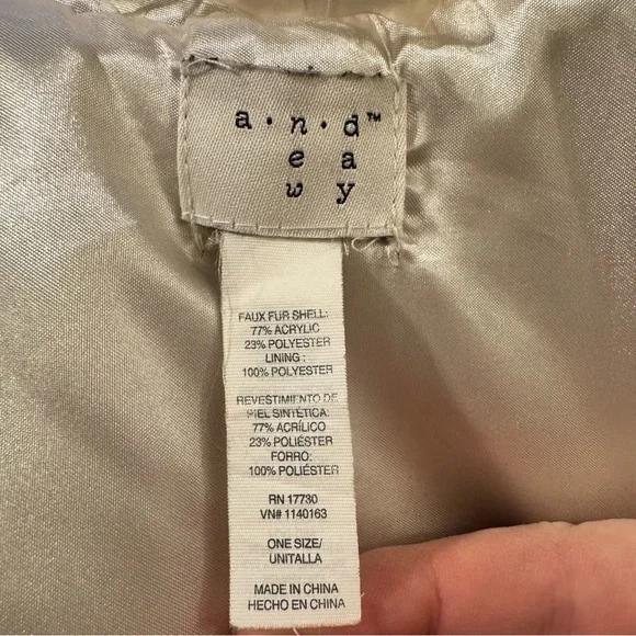 a new day Faux Fur Vest in Brown and Cream - Picture 9 of 10